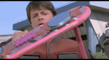 Aww *fangirls* GIF - Back To The Future Michael J Fox Scooter GIFs