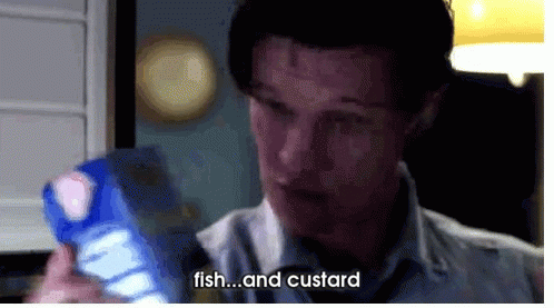 fish and custard