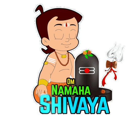 Om Namaha Shivaya Chhota Bheem GIF - Om namaha shivaya Chhota bheem Shiv ji  ka dhyan karna - Discover & Share GIFs