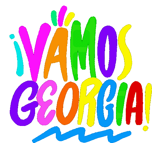 Lets Go Georgia Vamos Sticker - Lets Go Georgia Vamos Vamos Georgia Stickers