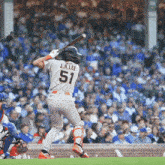 a baseball player named j.h. lee is getting ready to bat
