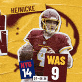 a washington redskins football player named heinicke