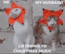 Me My Husband GIF - Me My Husband Listening To Christmas Music GIFs