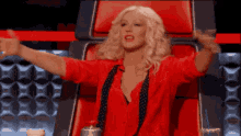 Open Arms Christina Aguilera GIF - Open Arms Christina Aguilera The Voice GIFs