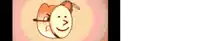 a cartoon of two eggs with a smiley face on them .