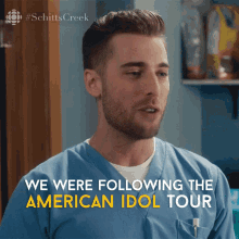 We Were Following The American Idol Tour Dustin Milligan GIF - We Were Following The American Idol Tour Dustin Milligan Ted Mullens GIFs