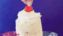 cherry on top ice cream whip cream yum yummy