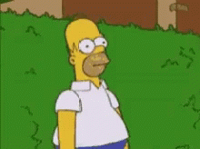 Homer Simpson Bush GIF - Homer Simpson Bush Hide - Discover & Share GIFs