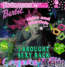 a picture of a man with the words " i brought sexy back " on it