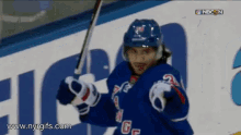 new york rangers mats zuccarello point pointing hockey
