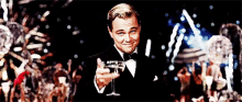 Cheers Leonardo Di Caprio GIF - Cheers Leonardo Di Caprio Great Gatsby GIFs