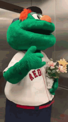 Boston Red Sox Wally The Green Monster GIF - Boston Red Sox Wally The Green Monster Date GIFs
