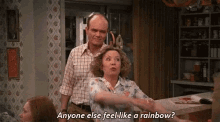 Kitty Foreman - Anyone Else Feel Like A Rainbow? GIF - That70s Show Kitty Foreman Feel Like A Rainbow GIFs