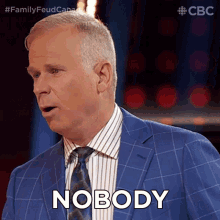 nobody gerry dee family feud canada no one nothing