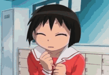 Azumanga Daioh Kaorin GIF - Azumanga Daioh Kaorin Blushing GIFs