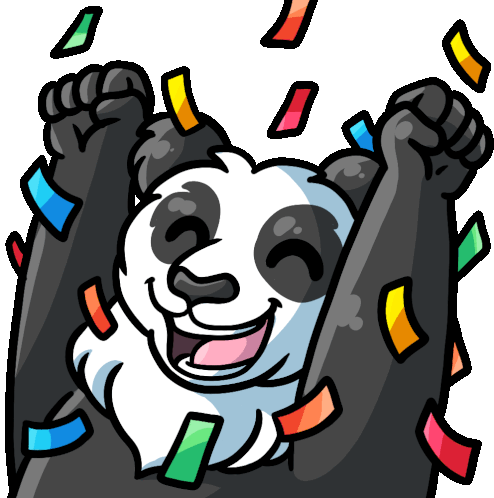 Giantpanda Pandaoparty Sticker - Giantpanda Pandaoparty Party Stickers