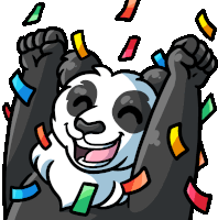 Giantpanda Pandaoparty Sticker - Giantpanda Pandaoparty Party Stickers