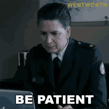 Be Patient Joan Ferguson GIF - Be Patient Joan Ferguson Wentworth GIFs