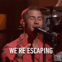 Were Escaping Nick Jonas GIF - Were Escaping Nick Jonas This Is Heaven Song GIFs