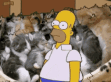 Homer Disappear GIF - Homer Disappear Kittens GIFs