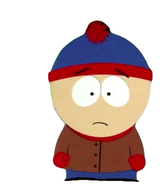 Hes Just Confused Stan Marsh Sticker - Hes Just Confused Stan Marsh South Park Stickers