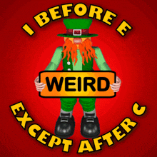 I Before E Except After C GIF - I Before E Except After C Grammar GIFs