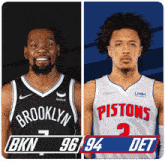 Brooklyn Nets (96) Vs. Detroit Pistons (94) Third-fourth Period Break GIF - Nba Basketball Nba 2021 GIFs