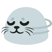a seal with its eyes closed looks like it is wearing a face mask