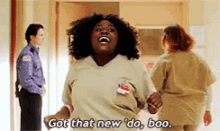 New Do Boo GIF - Orange Is The New Black Got That New Do Boo Excited GIFs