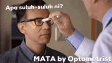 eye roll check up checking mata by optometrist optometrist