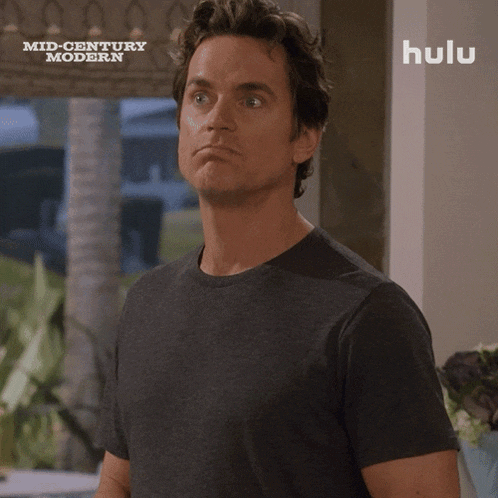 a man says nope that 's it in front of a hulu sign