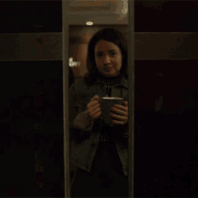 Heres Your Coffee Marissa Gold GIF - Heres Your Coffee Marissa Gold The Good Fight GIFs