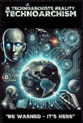 a poster that says technoarchist reality technoarchism