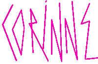 a pink line drawing of the name karina