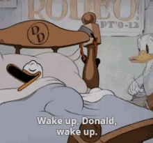 Sleepy Donald Duck GIF - Sleepy Donald Duck Wake Up GIFs