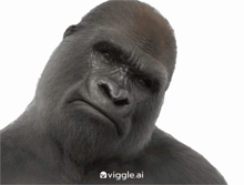 a picture of a gorilla with a viggle.ai logo