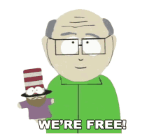 were free mr garrison mr hat south park freedom