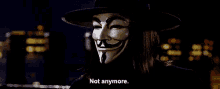 V For Vendetta Not Anymore GIF