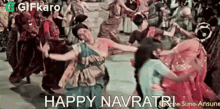 Happy Navratri Gifkaro GIF - Happy Navratri Gifkaro Dancing GIFs