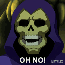 Oh No Skeletor GIF - Oh No Skeletor Masters Of The Universe Revelation GIFs
