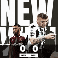 a poster for a soccer game between west ham and manchester united