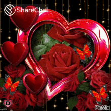 Hearts Red Rose GIF - Hearts Red Rose Rose GIFs