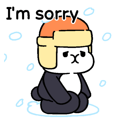 Apologies So Sorry Sticker - Apologies So Sorry Excuse Me Stickers