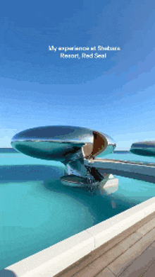 a picture of a boat in the water with the words my experience at shebura resort red seal