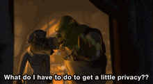 Shrek What Do I Have To Do GIF - Shrek What Do I Have To Do To Get A Little Privacy GIFs