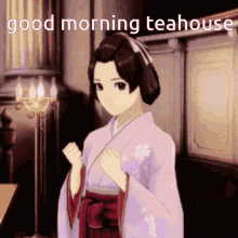 Good Morning Teahouse Yul Noir GIF - Good Morning Teahouse Yul Noir Susato GIFs