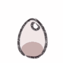 a cartoon girl is sitting inside of an egg .
