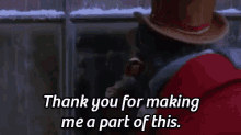 Thank You For Making Me A Part Of This - The Muppet Christmas Carol GIF