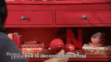Decorating A Shelf--great Tips GIF - Home Decor Bookcase GIFs