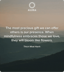 the most precious gift we can offer others is our presence .